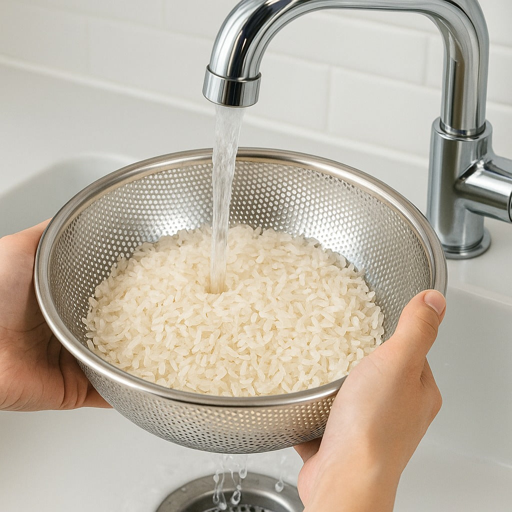 RỔ RÁ INOX 304 NGUYÊN CHẤT - TEM VÀNG DONAPRO - chuẩn xuất Đức