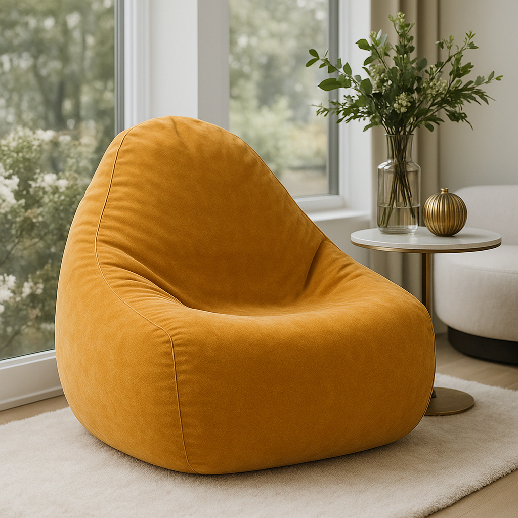 Ghế lười hạt xốp dáng giọt nước size L