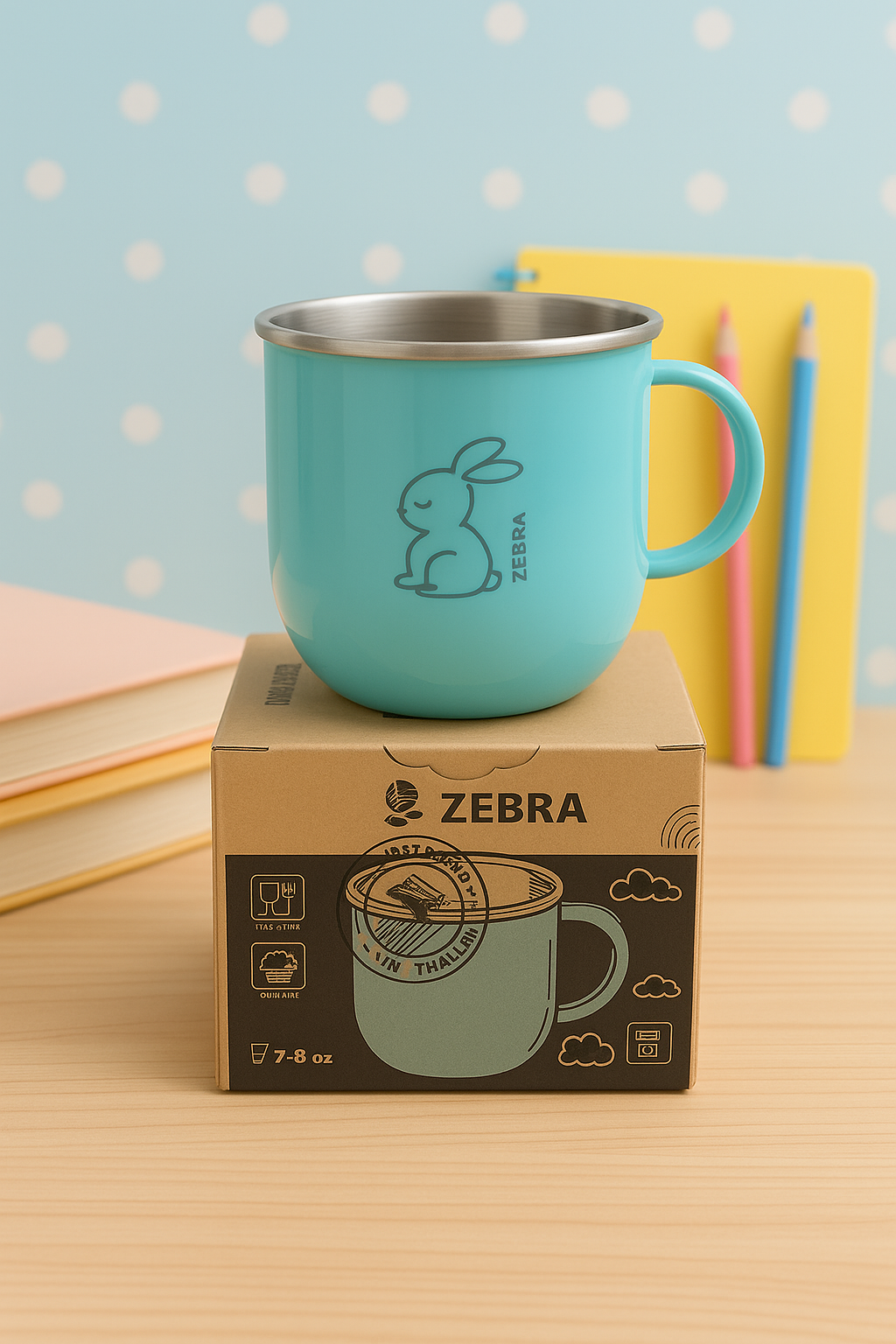 Ca uống nước cho bé 250ml - Zebra Thái Lan