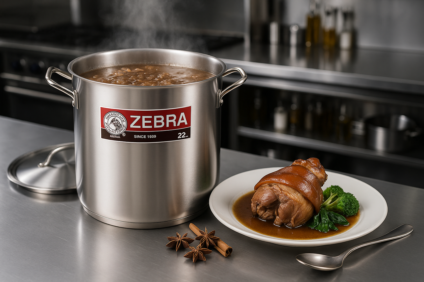 Nồi luộc gà Zebra Thái Lan dáng cao đủ cỡ