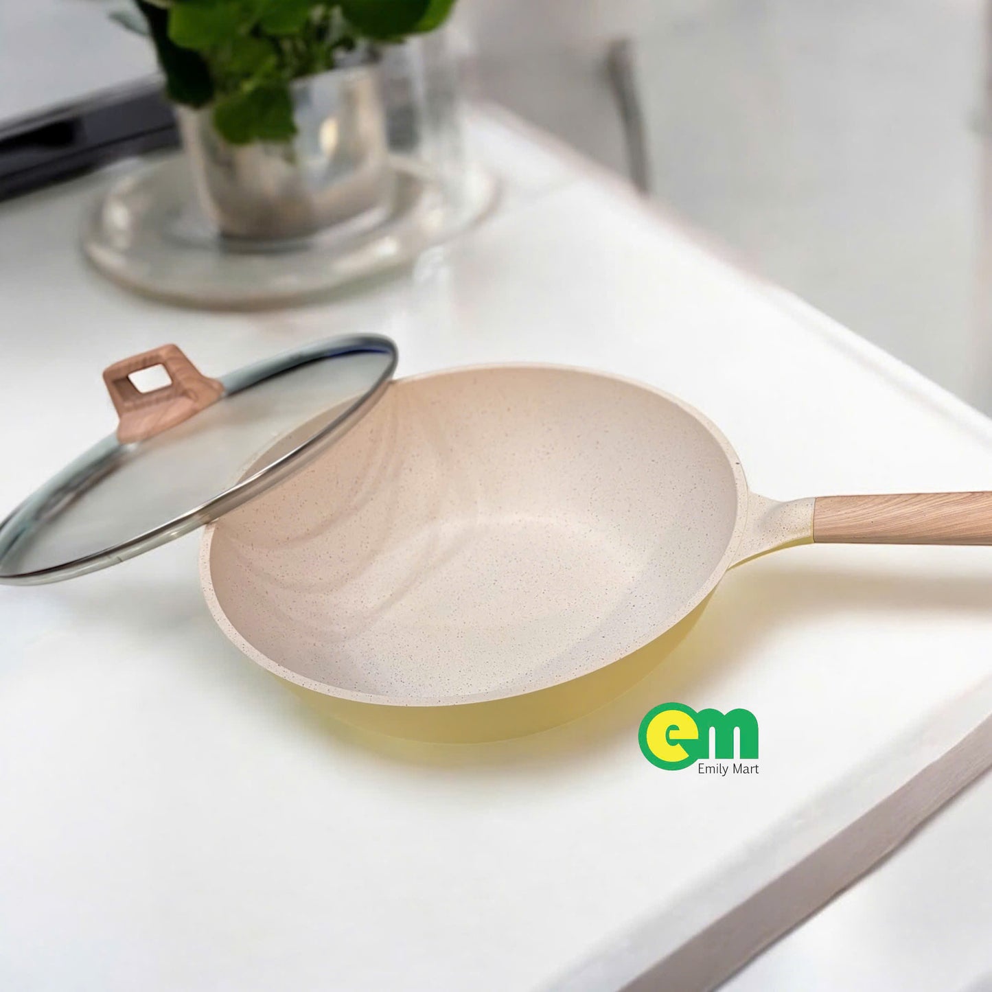 Chảo chống dính vân đá 30 cm - Zebra Thái Lan (sản phẩm mới)