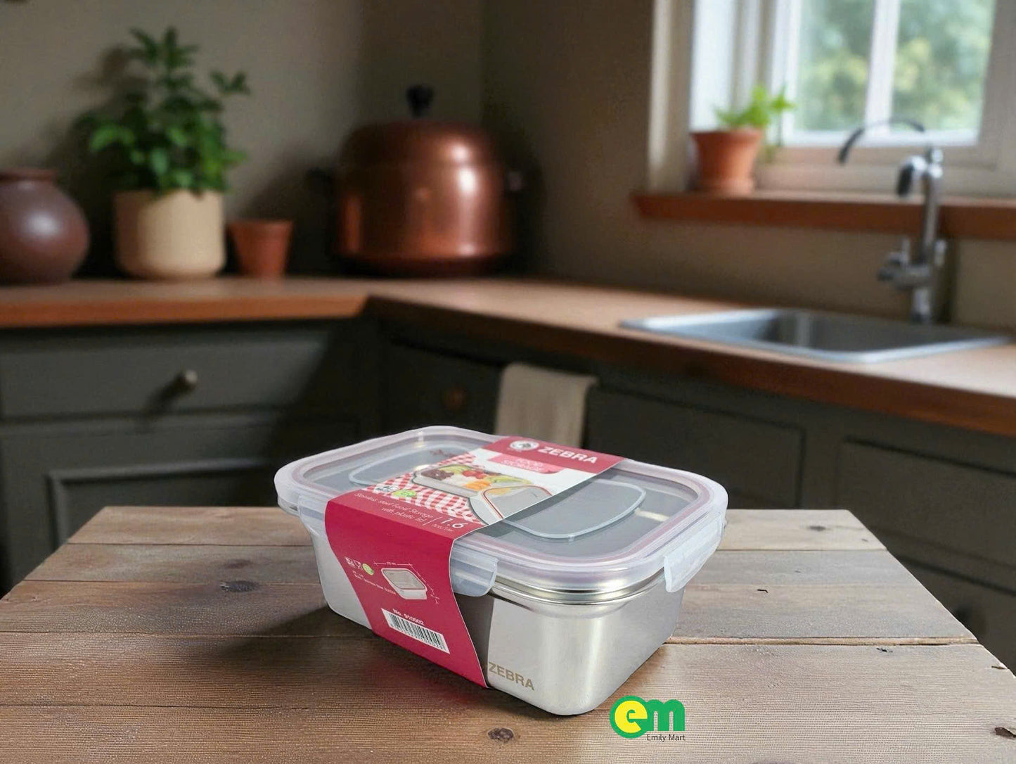 HỘP KÍN HƠI INOX CHỮ NHẬT ZEBRA THÁI LAN