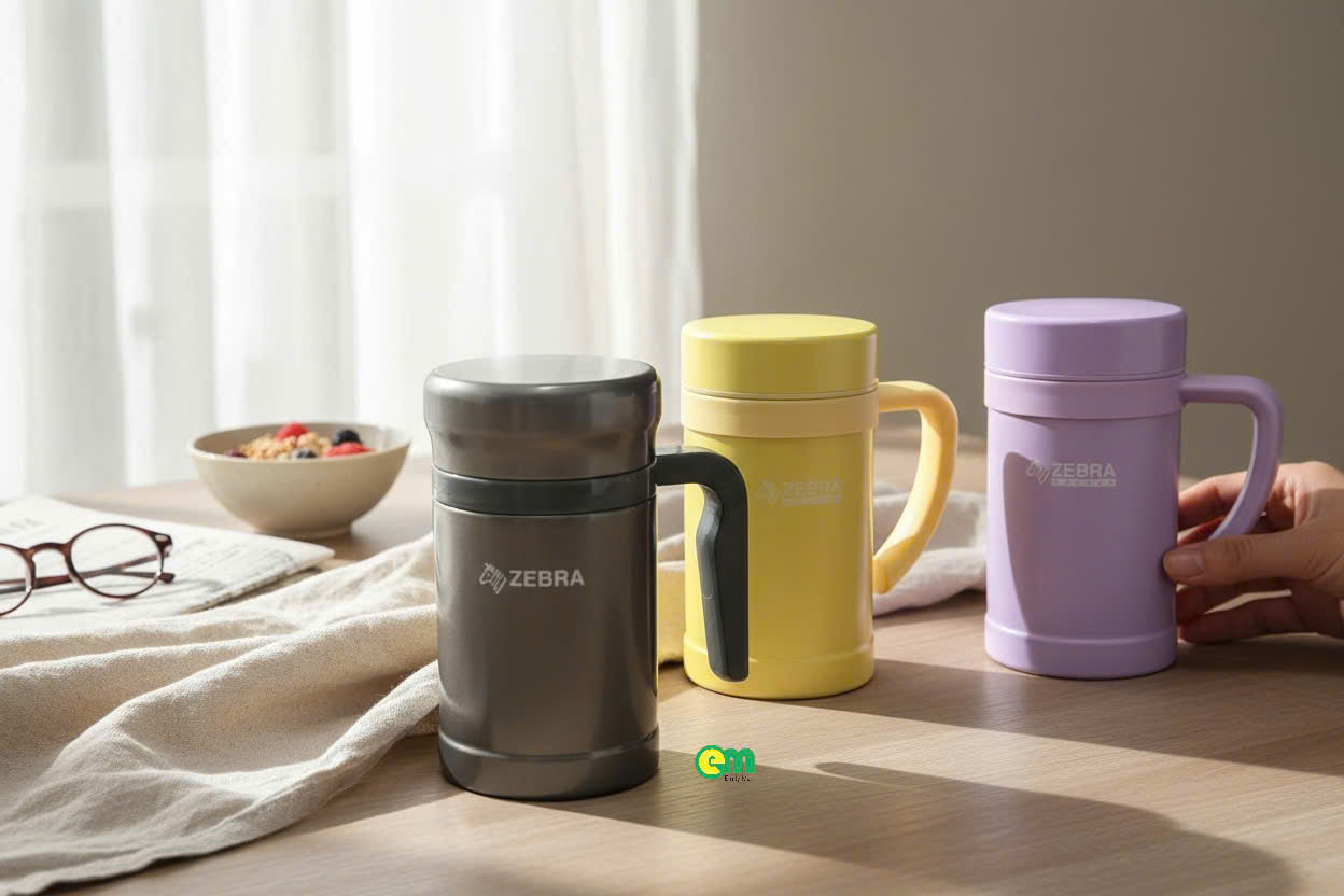 Ca giữ nhiệt có quai Picnic III zebra 450ml