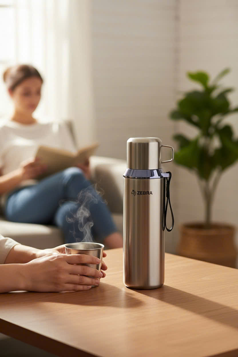 Bình giữ nhiệt Prima III Zebra có lọc trà