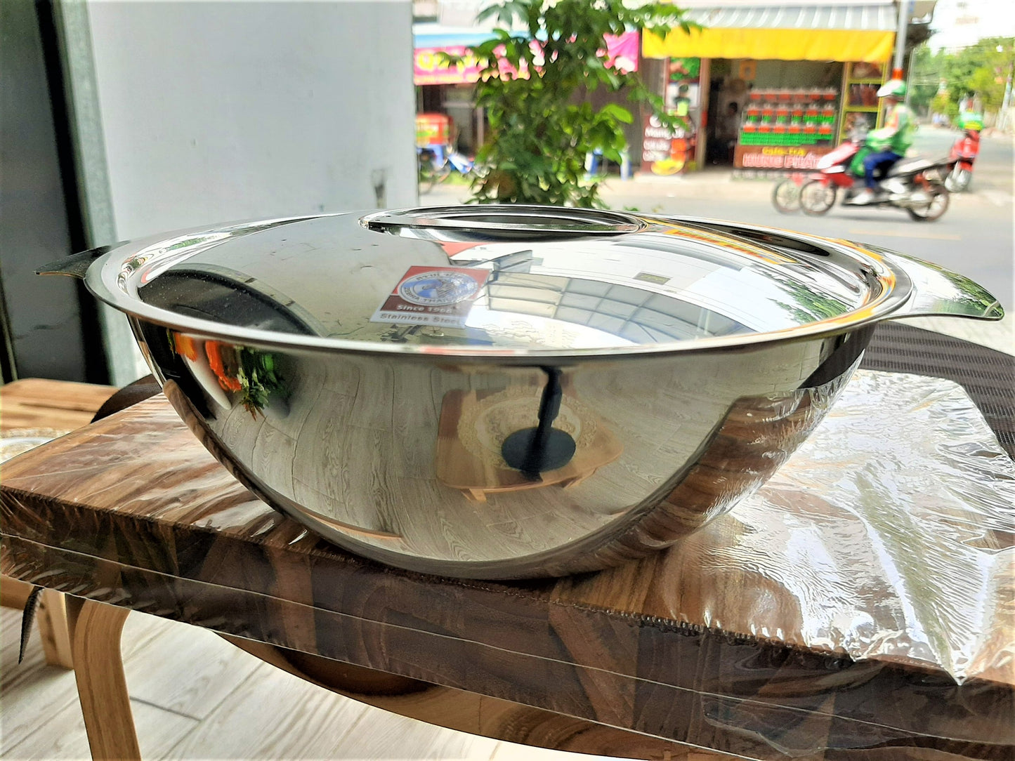 Thố inox 304 có nắp - Nồi nấu mỳ -  ZEBRA Thái Lan