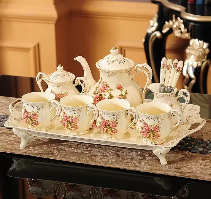 Bộ trà phong cách Bắc Âu cổ điển - Vintage decor