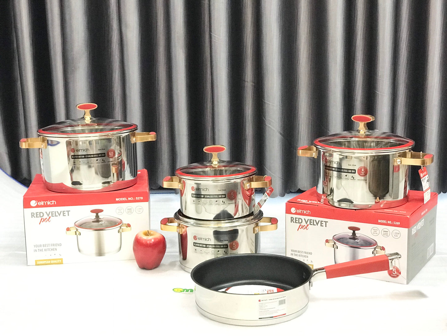 Nồi inox cao cấp Red Velvet siêu đẹp