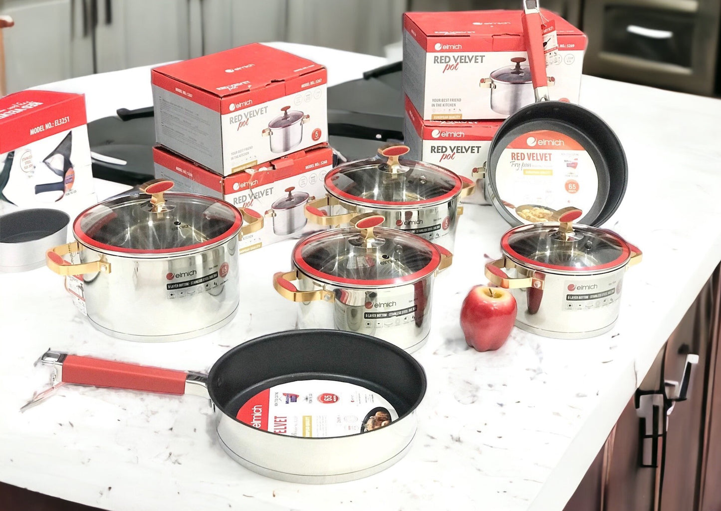 Nồi inox cao cấp Red Velvet siêu đẹp