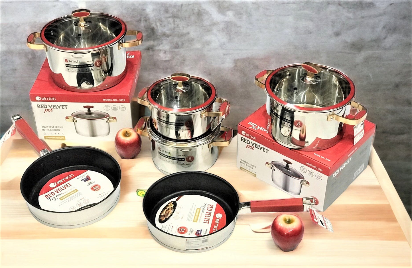 Nồi inox cao cấp Red Velvet siêu đẹp