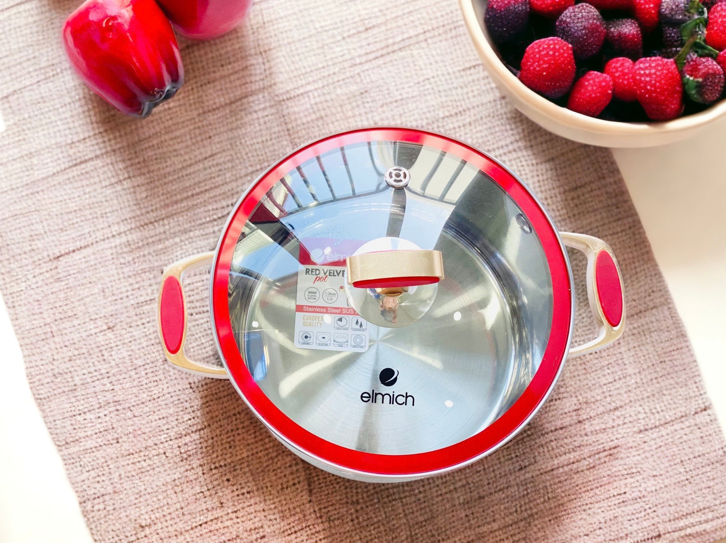 Nồi inox cao cấp Red Velvet siêu đẹp