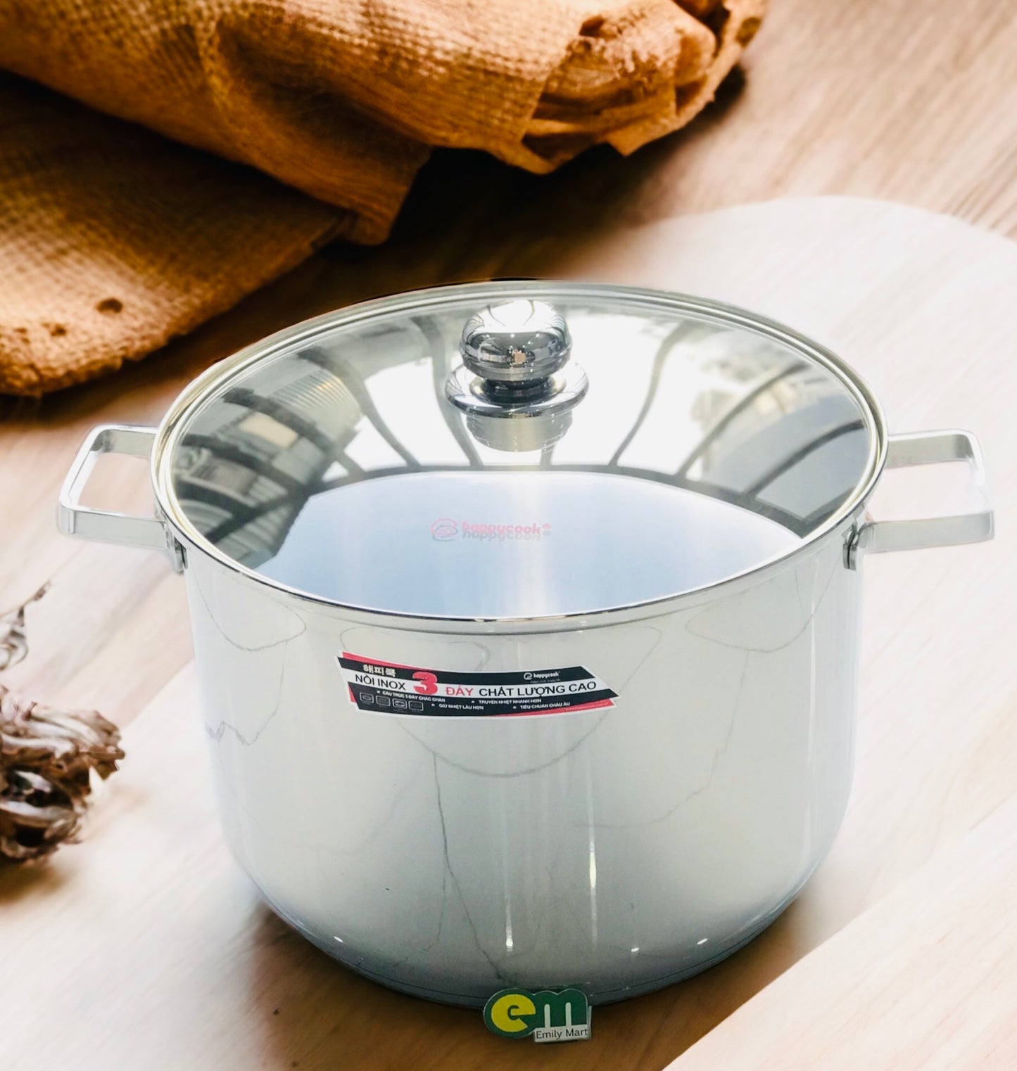 NỒI HẦM XƯƠNG, LUỘC GÀ HAPPY COOK HÀN QUỐC - 28 cm