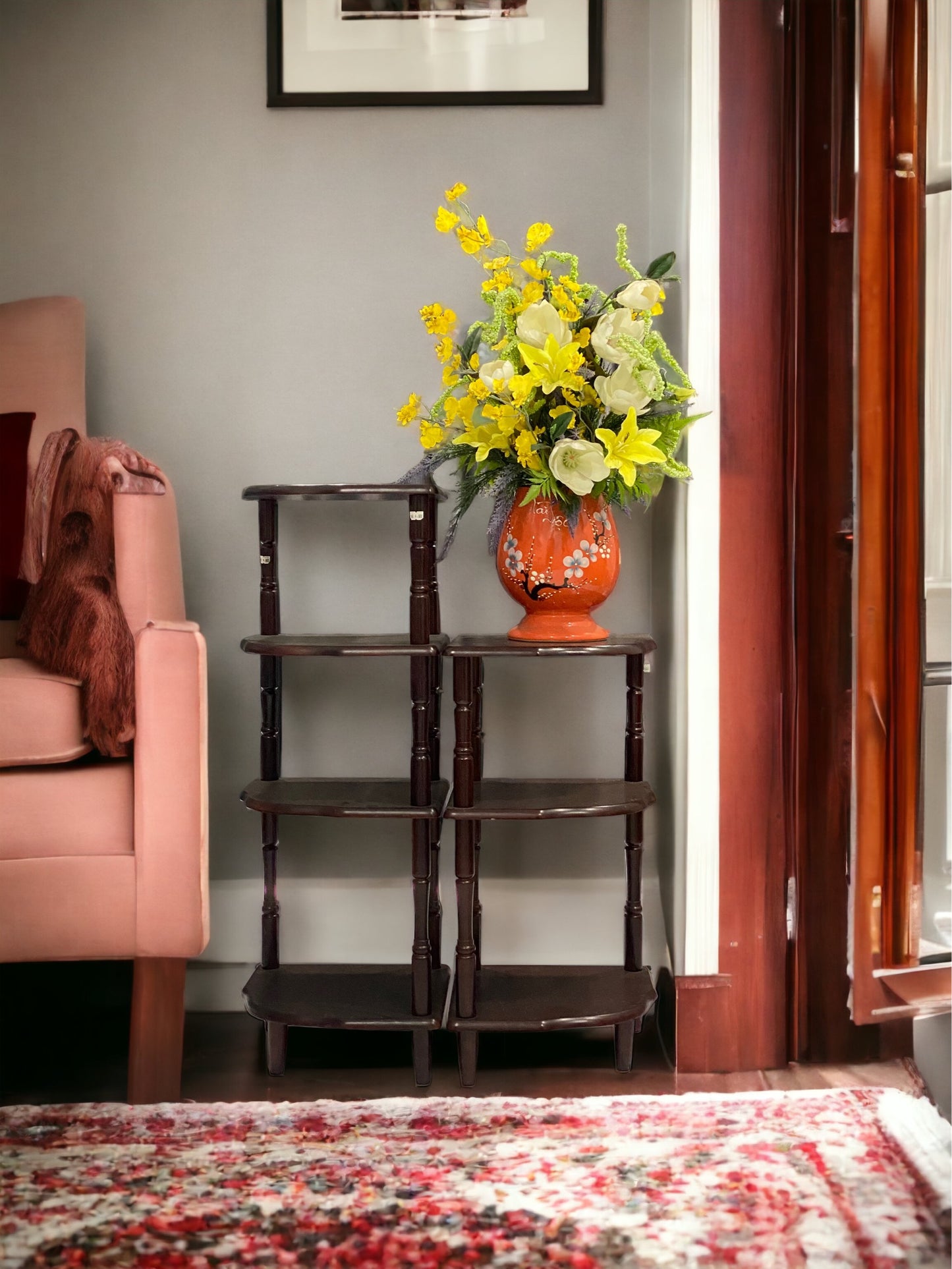 Kệ góc 3 tầng gỗ Đức Thành, điểm tô không gian sống của nhà bạn - Decor