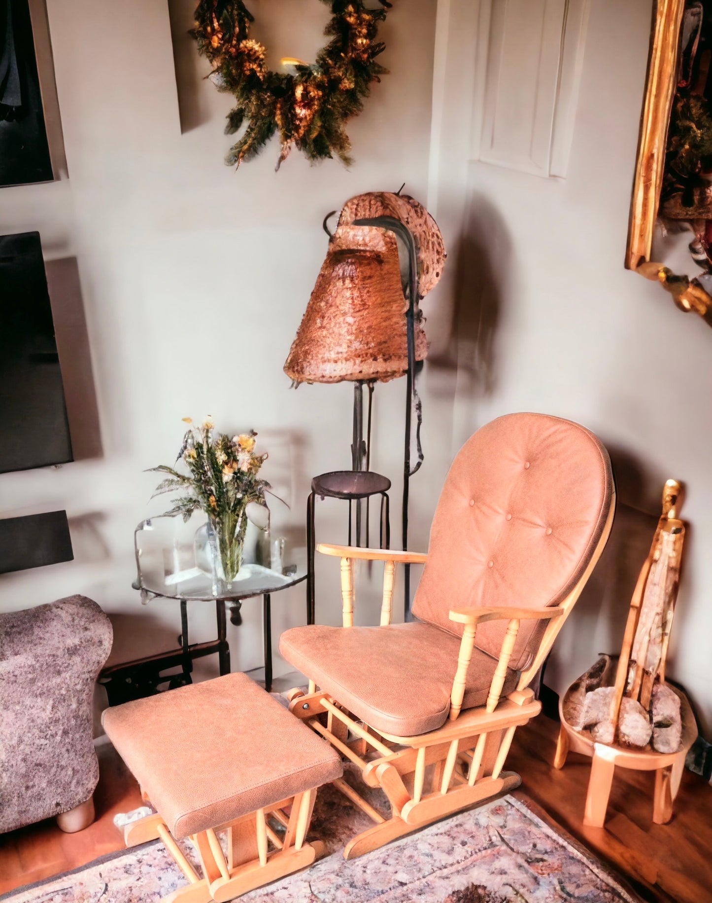 Ghế gỗ tràm tích thư giãn chuyển động tới lui