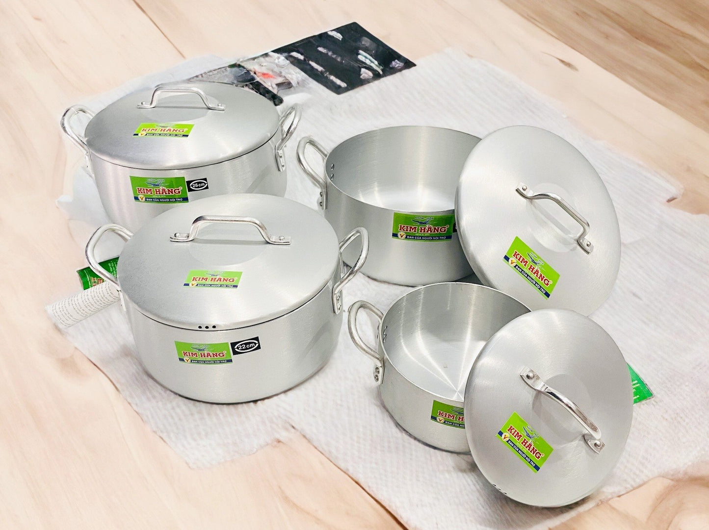 Nồi nhôm Kim Hằng nắp bầu kiểu Nhật