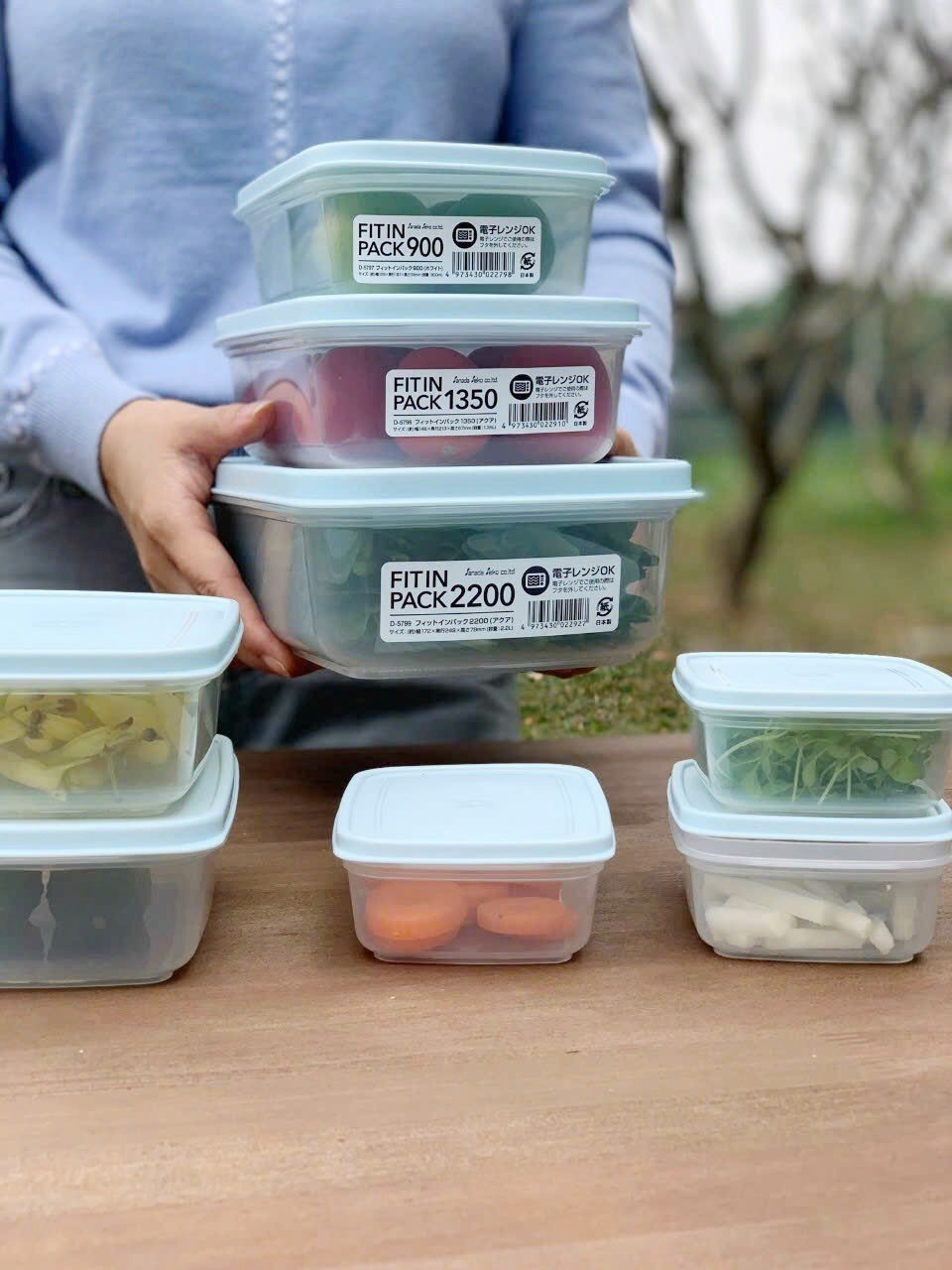 Hộp nhựa đựng thực phẩm nắp dẻo Nhật Bản