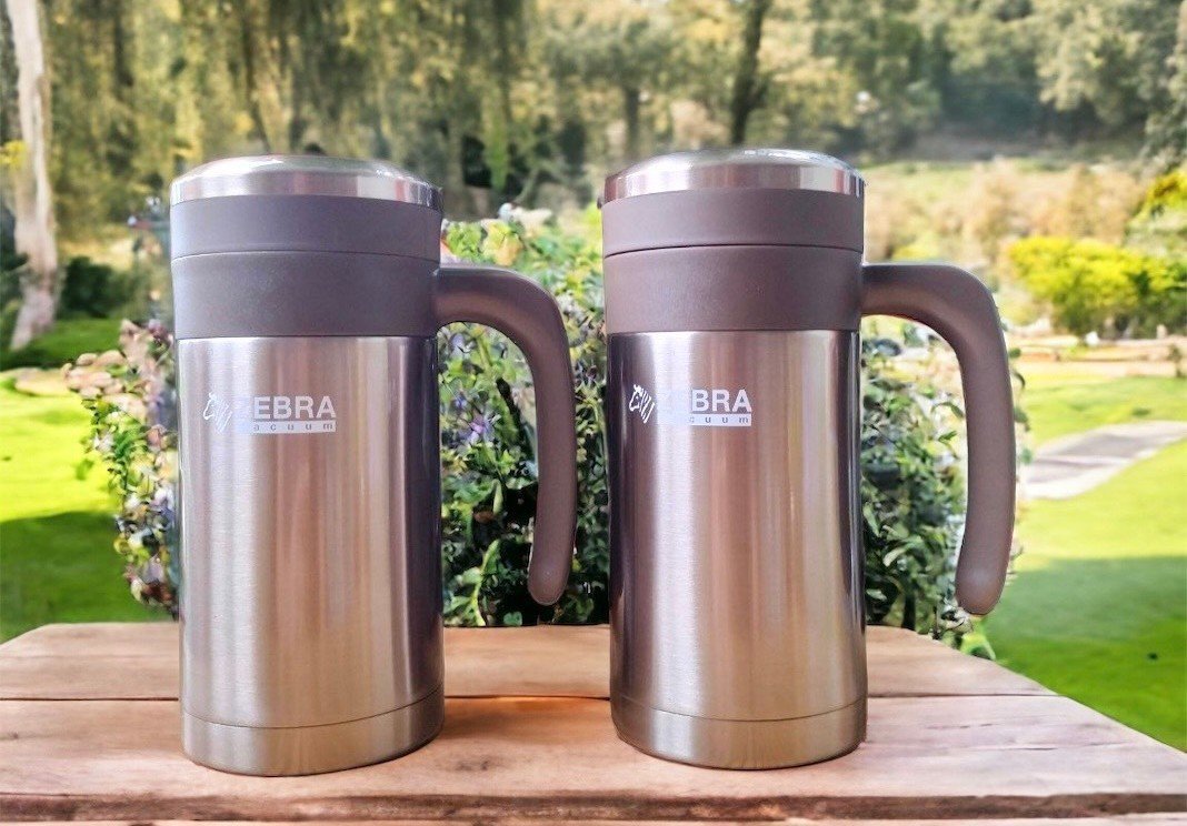 Ca giữ nhiệt Picnic 450ml Filter tay cầm liền, có lõi lọc trà - Zebra Thái Lan - 112907