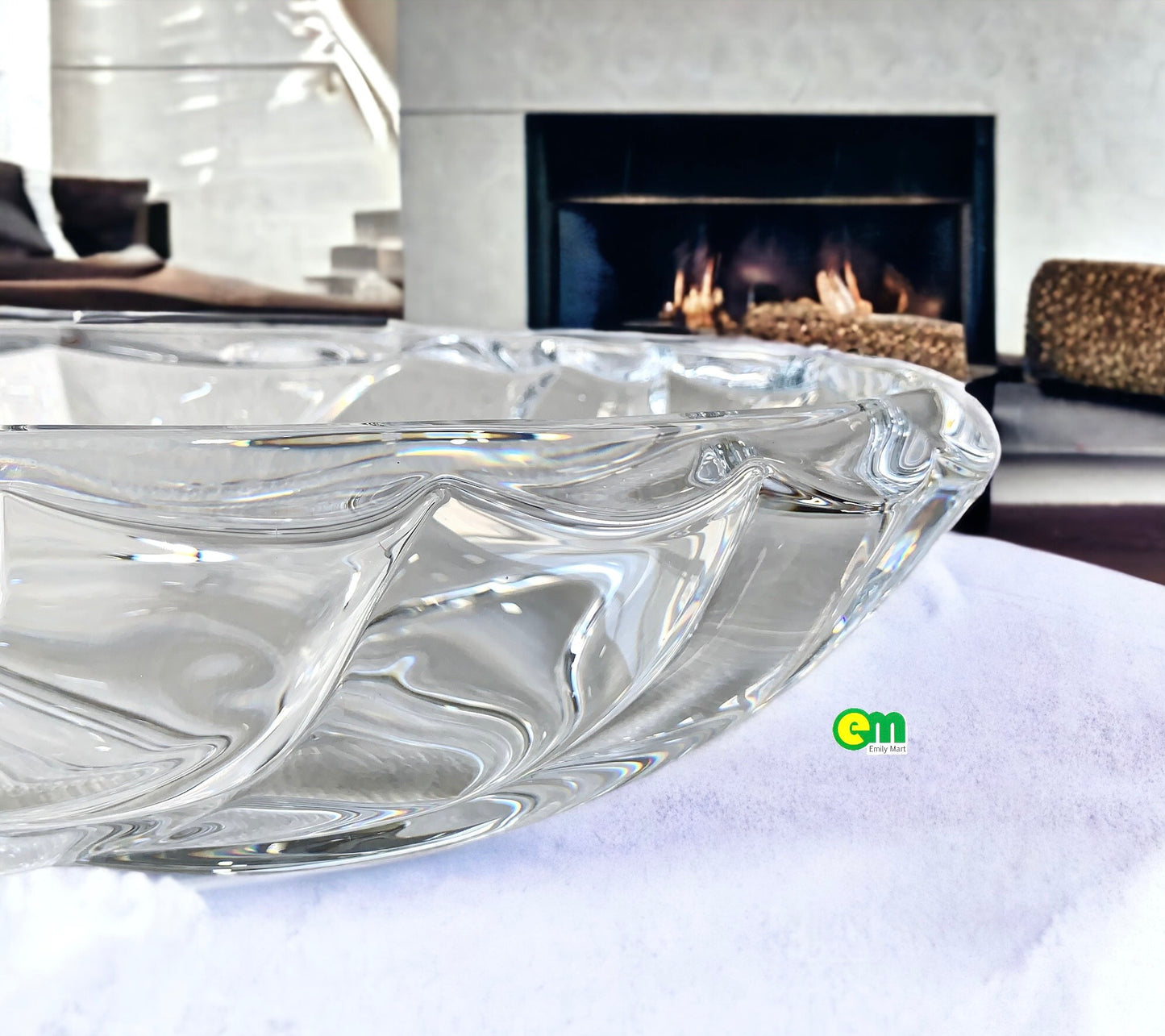 Dĩa pha lê đựng trái cây cao cấp - Decor