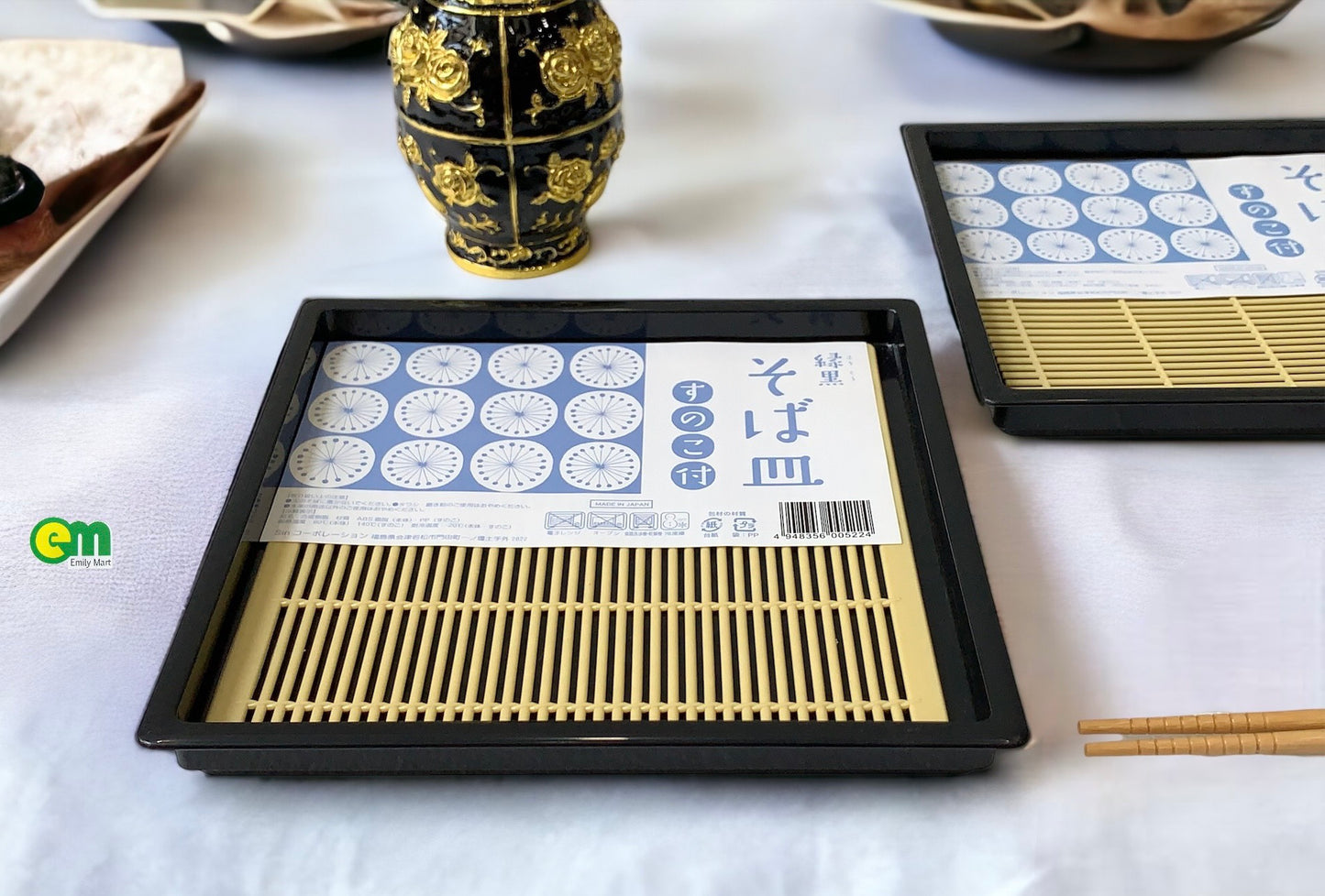 Khay nhựa đựng mì Soba 19.5cm Kèm tấm lưới - ltx