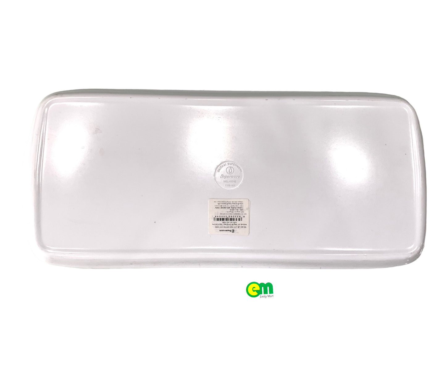 Khay nhựa melanin hoạt tiết 3D 37cm x 15cm - ltx