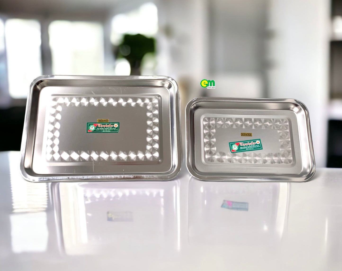 Khay inox hình chữ Nhật Thaphafac - ltx - decor