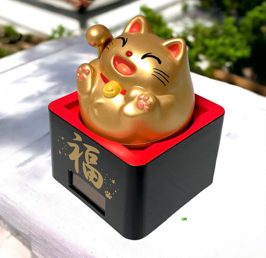 Mèo chiêu tài, may mắn Nhật - màu vàng - Decor
