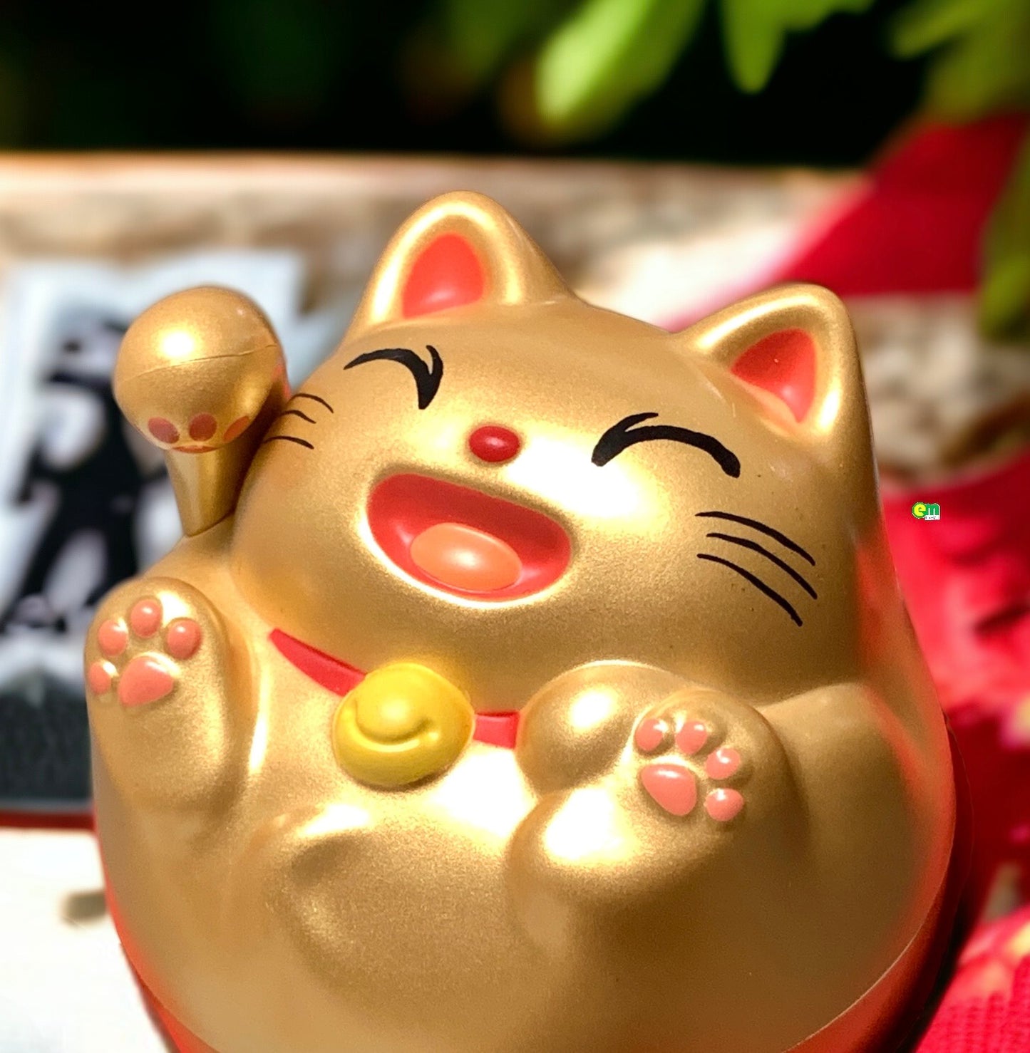 Mèo chiêu tài, may mắn Nhật - màu vàng - Decor