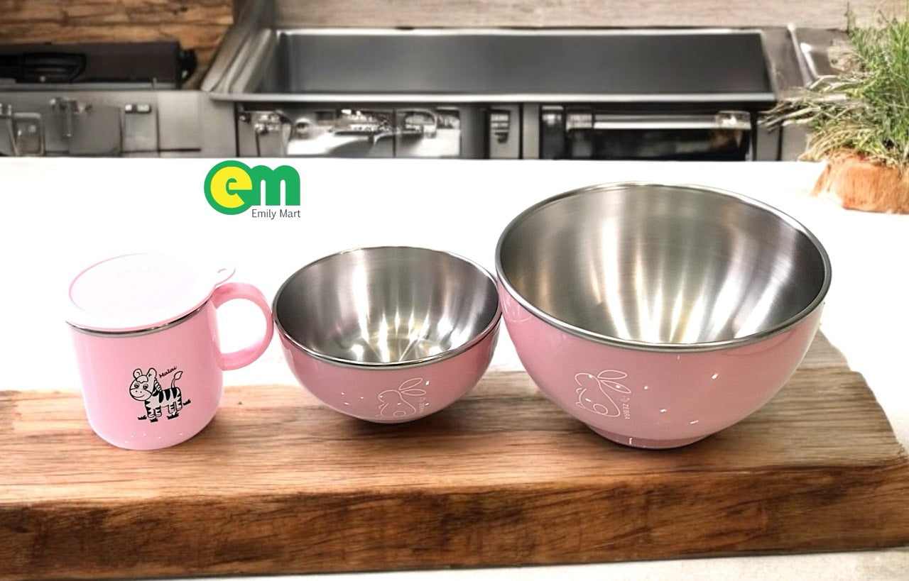 SET TÔ CHÉN LY CHO BÉ - MÀU HỒNG