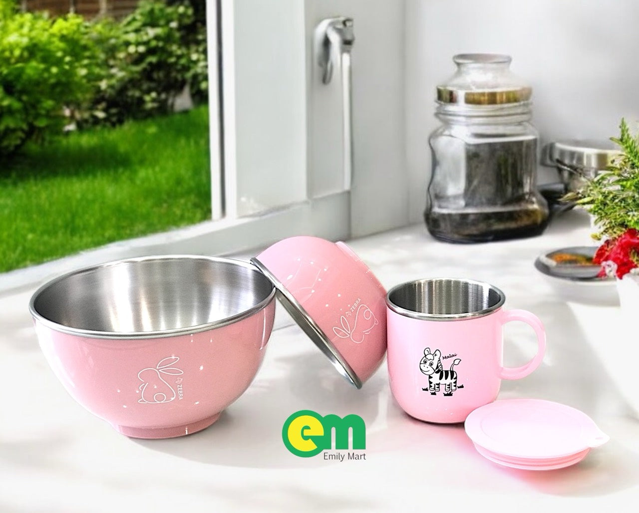 SET TÔ CHÉN LY CHO BÉ - MÀU HỒNG