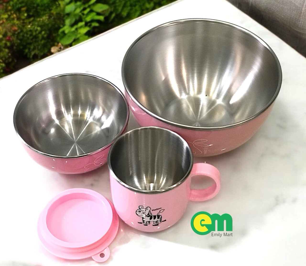 SET TÔ CHÉN LY CHO BÉ - MÀU HỒNG