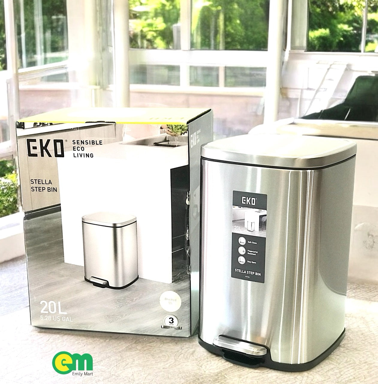 THÙNG RÁC INOX EKO