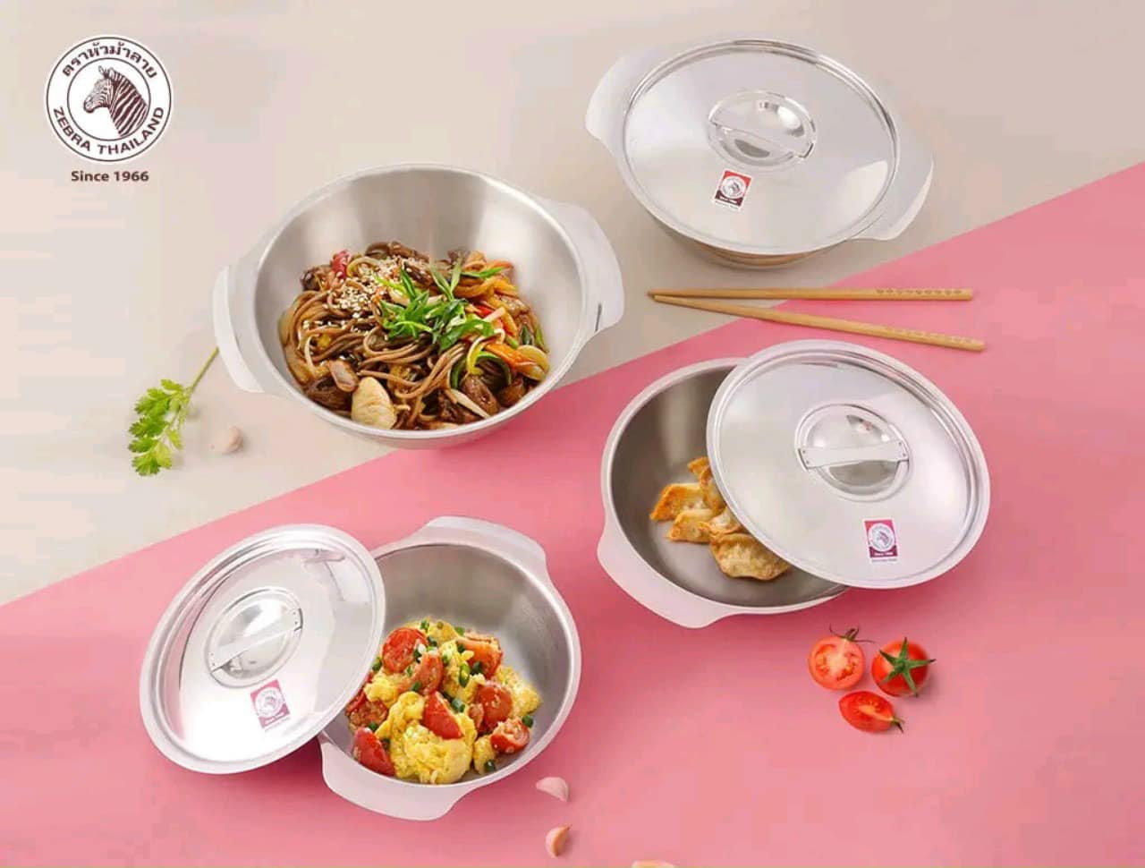 Thố inox 304 có nắp - Nồi nấu mỳ - ZEBRA Thái Lan – Siêu thị Emily Mart ...