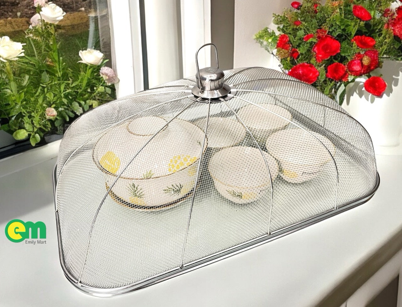 Lồng bàn inox tròn hoặc chữ nhật