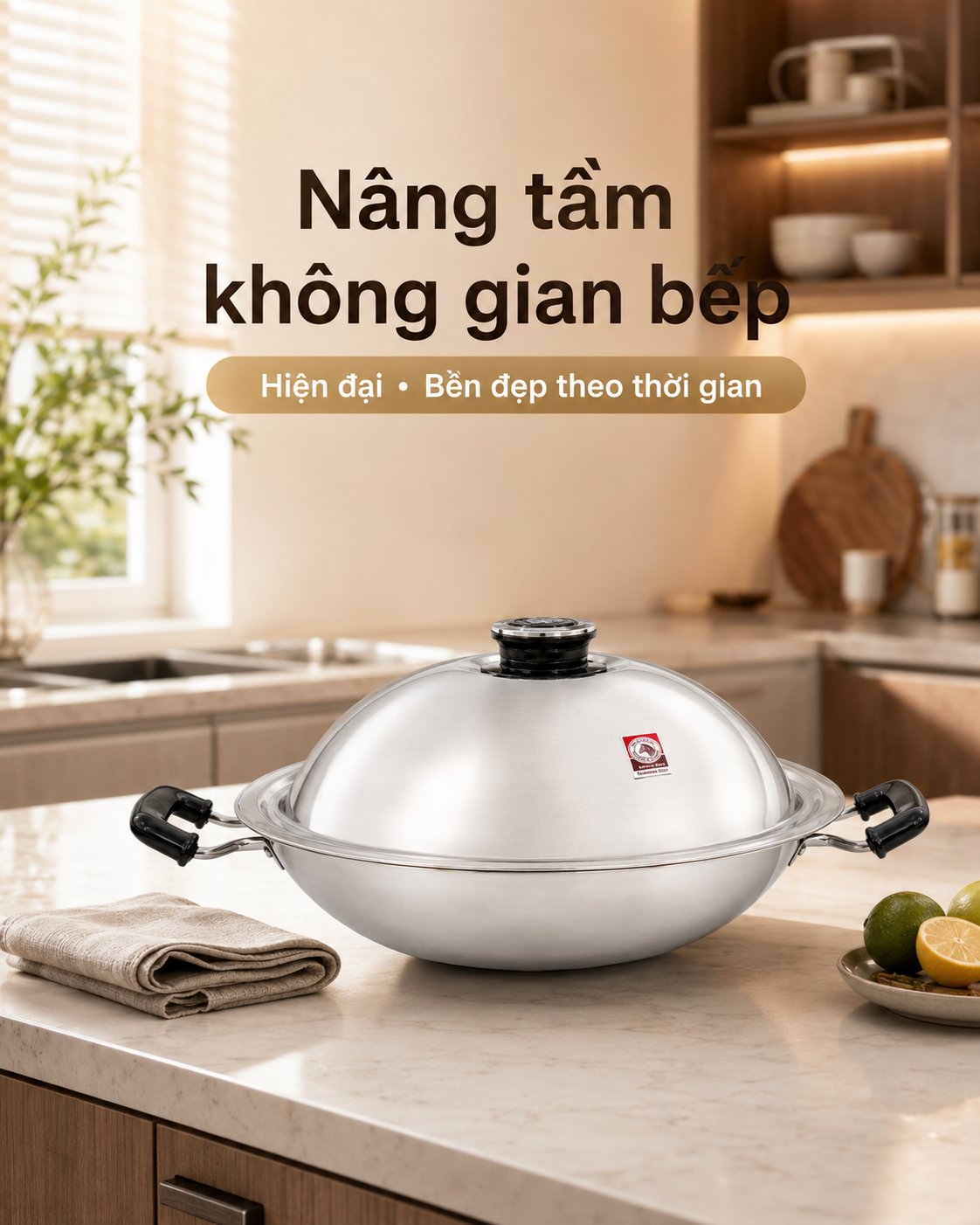 CHẢO HẤP 2 QUAI ZEBRA THÁI LAN - 5 LỚP NGUYÊN KHỐI