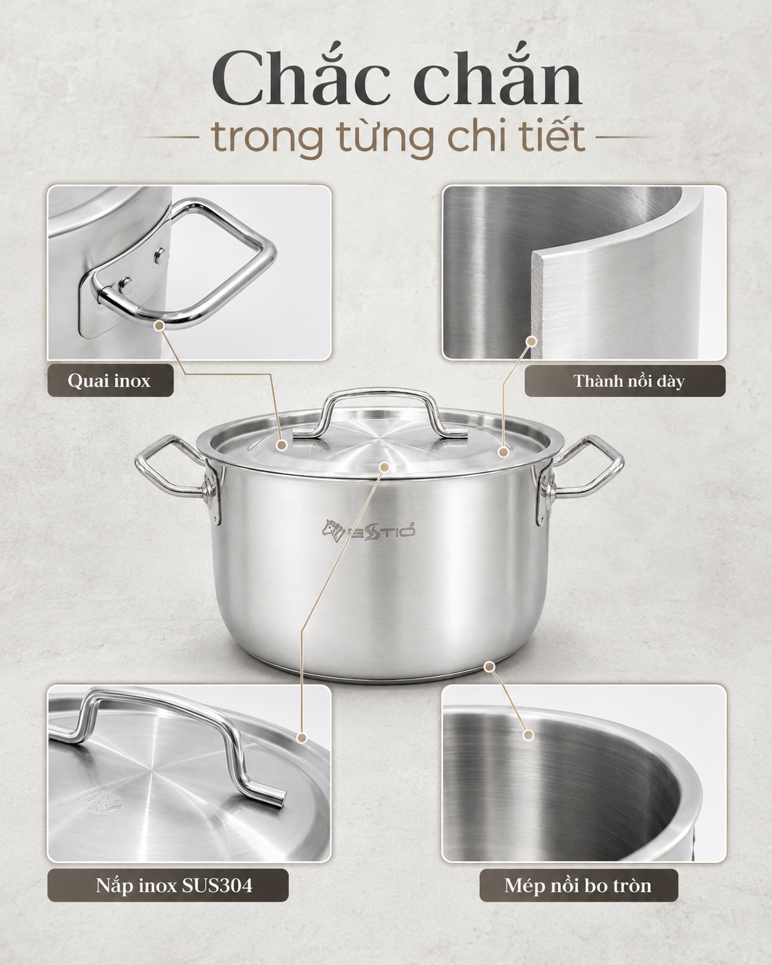 BỘ NỒI ZEBRA ESTIO CAO CẤP - ZEBRA THÁI LAN