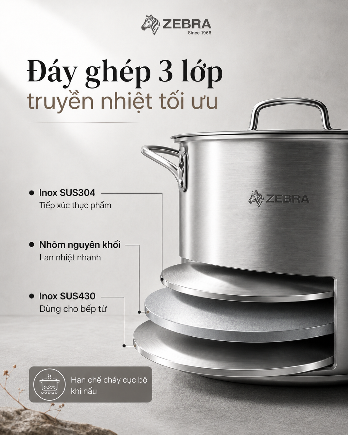 BỘ NỒI ZEBRA ESTIO CAO CẤP - ZEBRA THÁI LAN