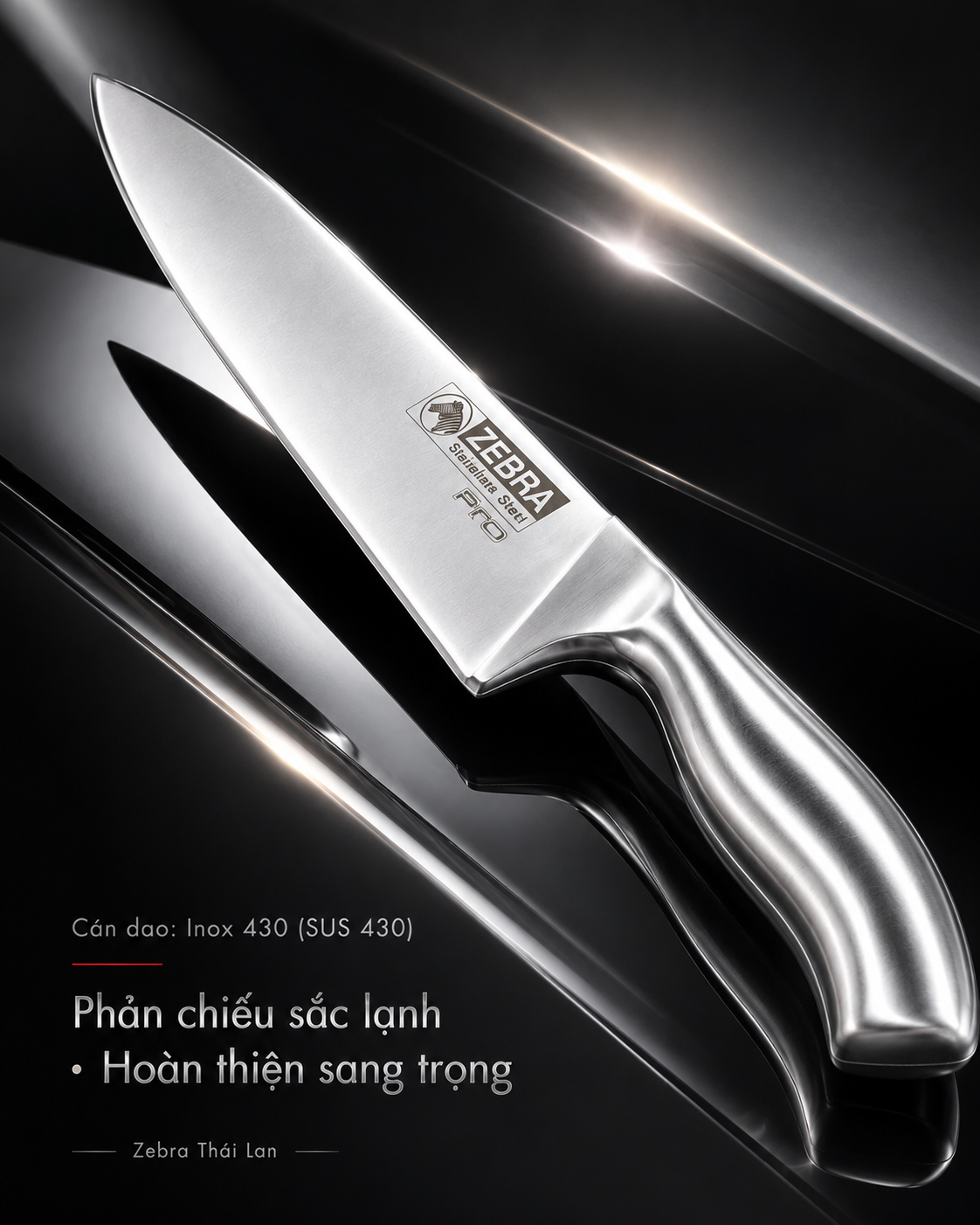 Bộ dao nhà bếp bất bại - Pro II  - Zebra Thái Lan - ltx