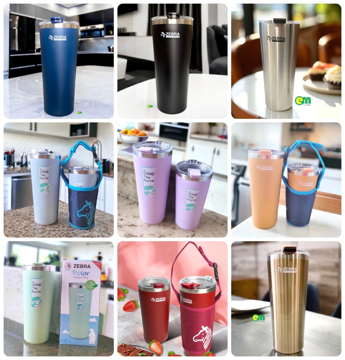 LY GIỮ NHIỆT POLAR BEST SELLER - ZEBRA THÁI LAN - 870ML