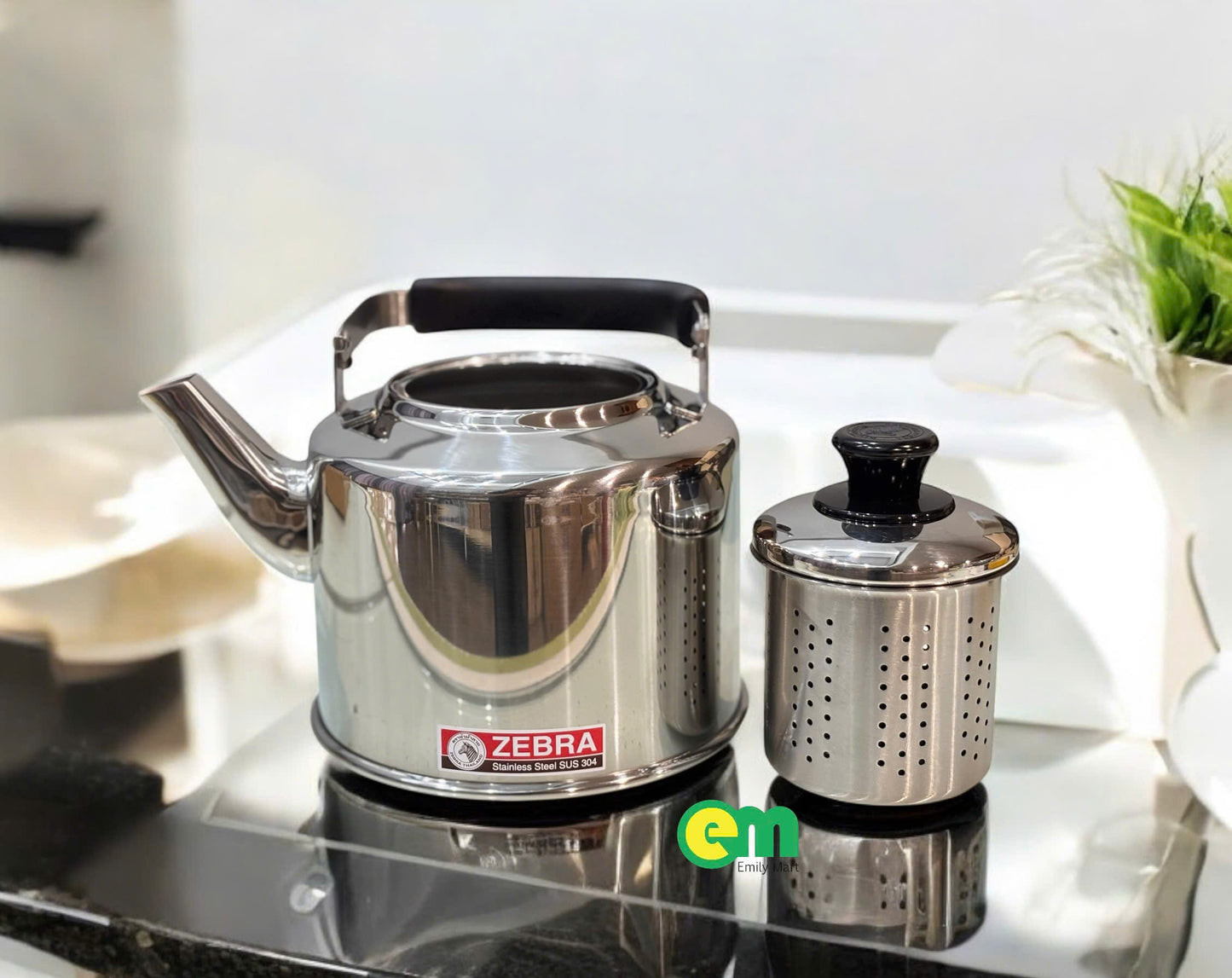 Ấm đun nước mini Zebra Thái Lan - CHỈ DÙNG TRÊN BẾP GAS