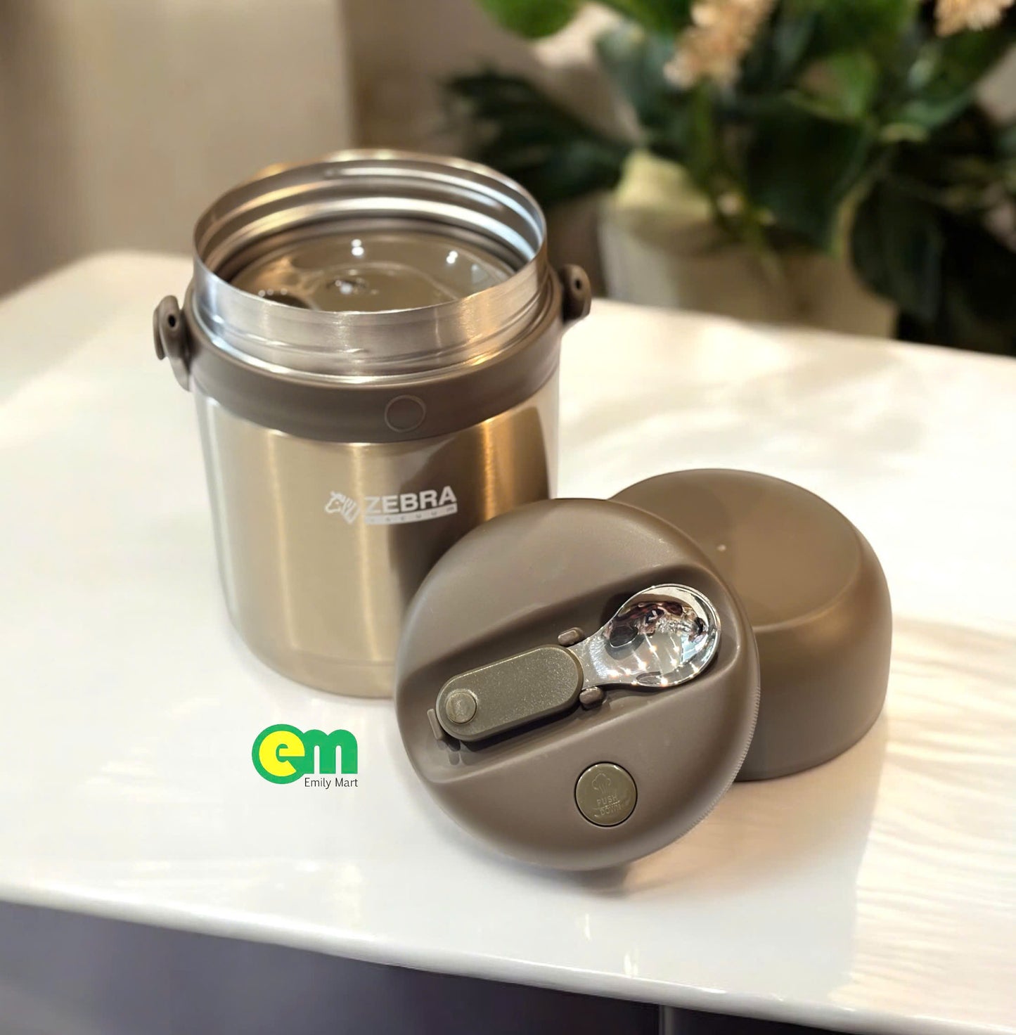 HỘP CƠM GIỮ NHIỆT 1.2L 2 NGĂN ZEBRA THÁI LAN