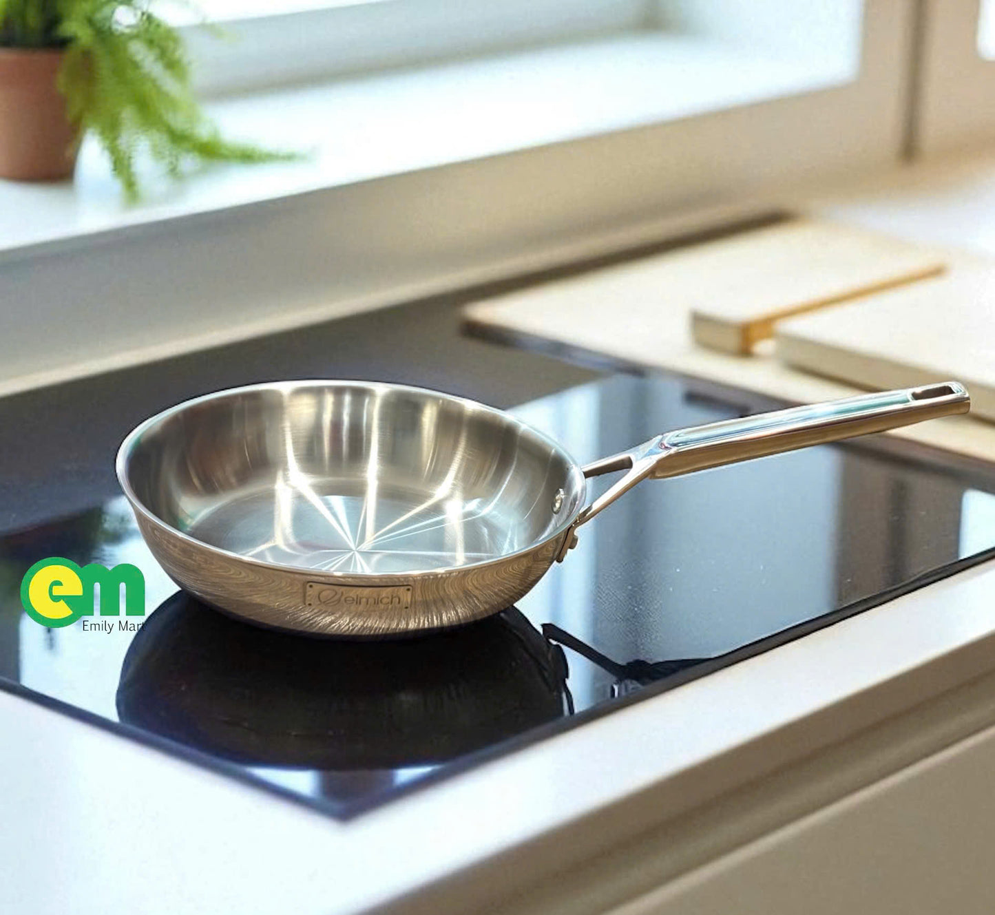 Chảo inox nguyên khối Elmich Trimax