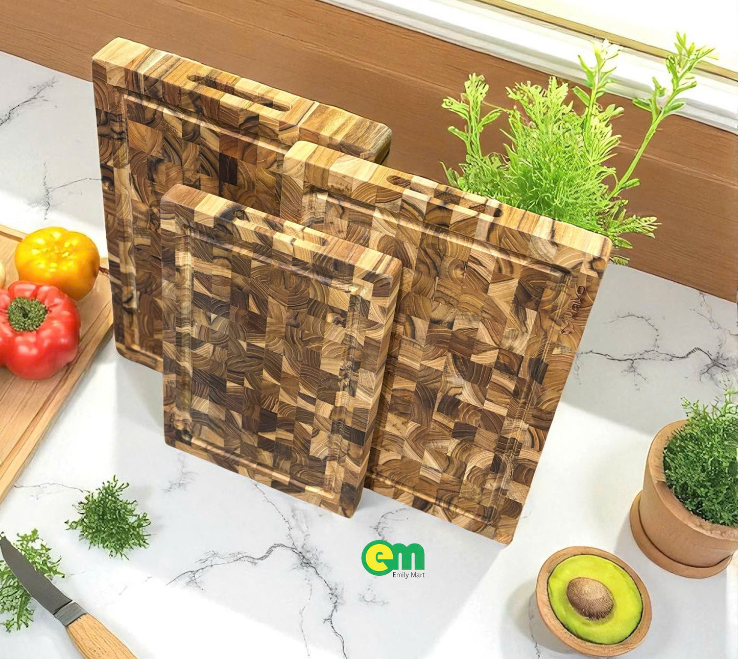 THỚT GỖ TEAK KAIYO 🐋🐋🐋 - DECOR - ltx