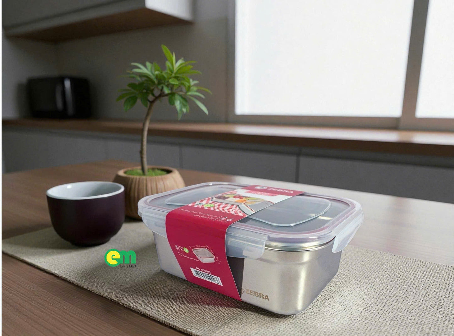 HỘP KÍN HƠI INOX CHỮ NHẬT ZEBRA THÁI LAN