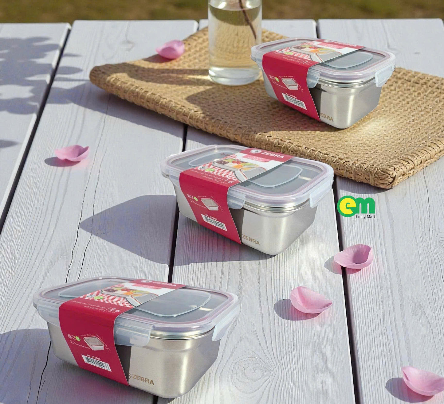 HỘP KÍN HƠI INOX CHỮ NHẬT ZEBRA THÁI LAN