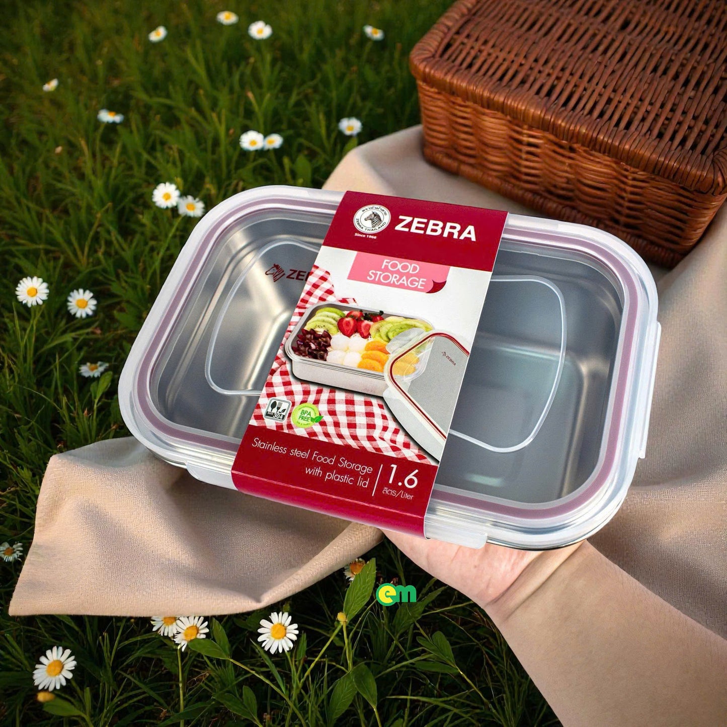 HỘP KÍN HƠI INOX CHỮ NHẬT ZEBRA THÁI LAN