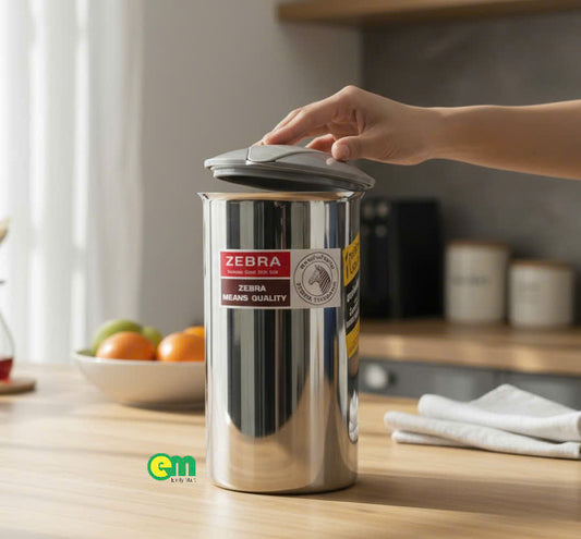 Ca rót nước inox 304 có nắp nhựa - Zebra Thái Lan