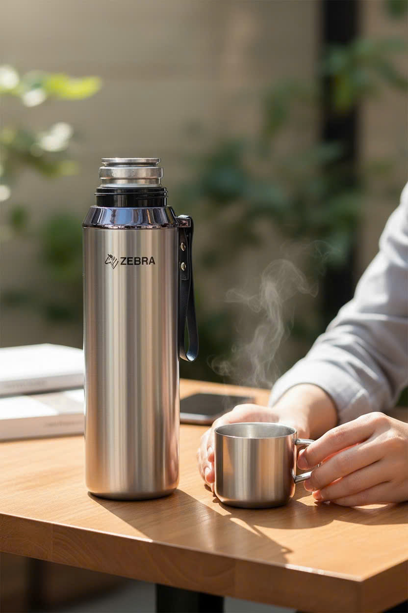 Bình giữ nhiệt Prima III Zebra 700ml có lọc trà