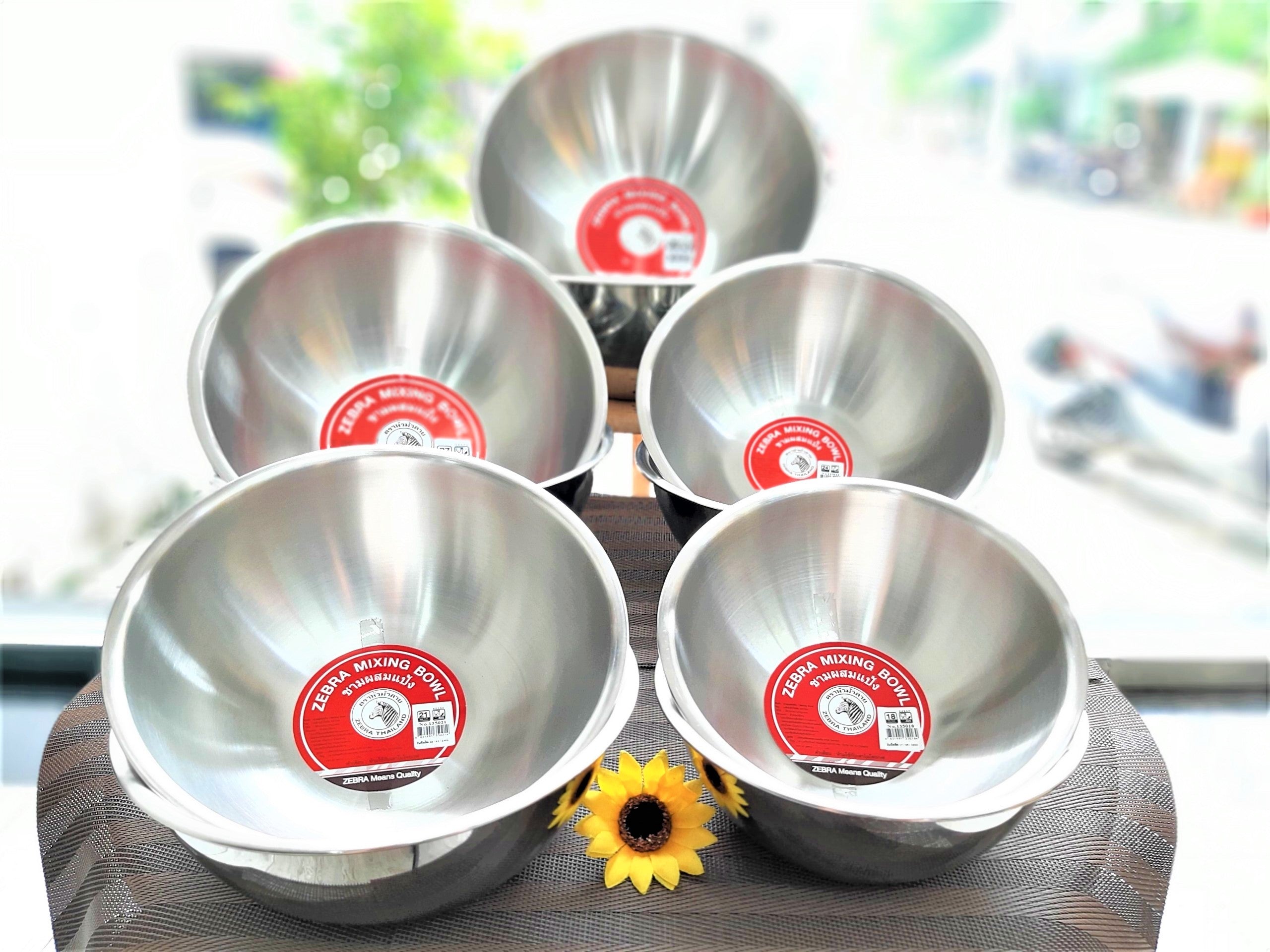 Combo 5 cái THAU INOX 304 NGUYÊN CHẤT - SZ 18,21,24,27,30 - Zebra Thai ...