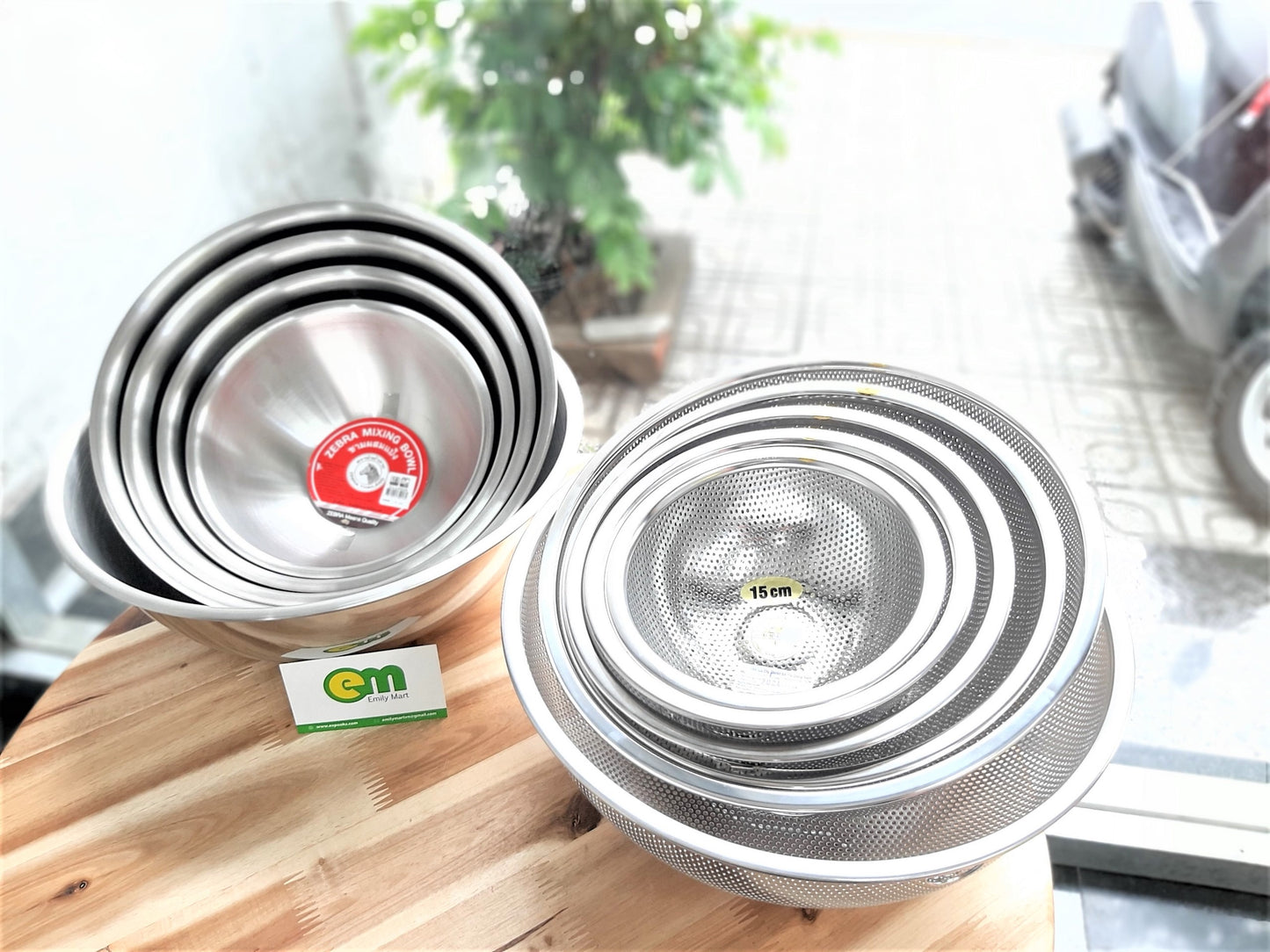 COMBO BỘ 11 MÓN THAU VÀ RỔ INOX 304 XỊN ĐẸP