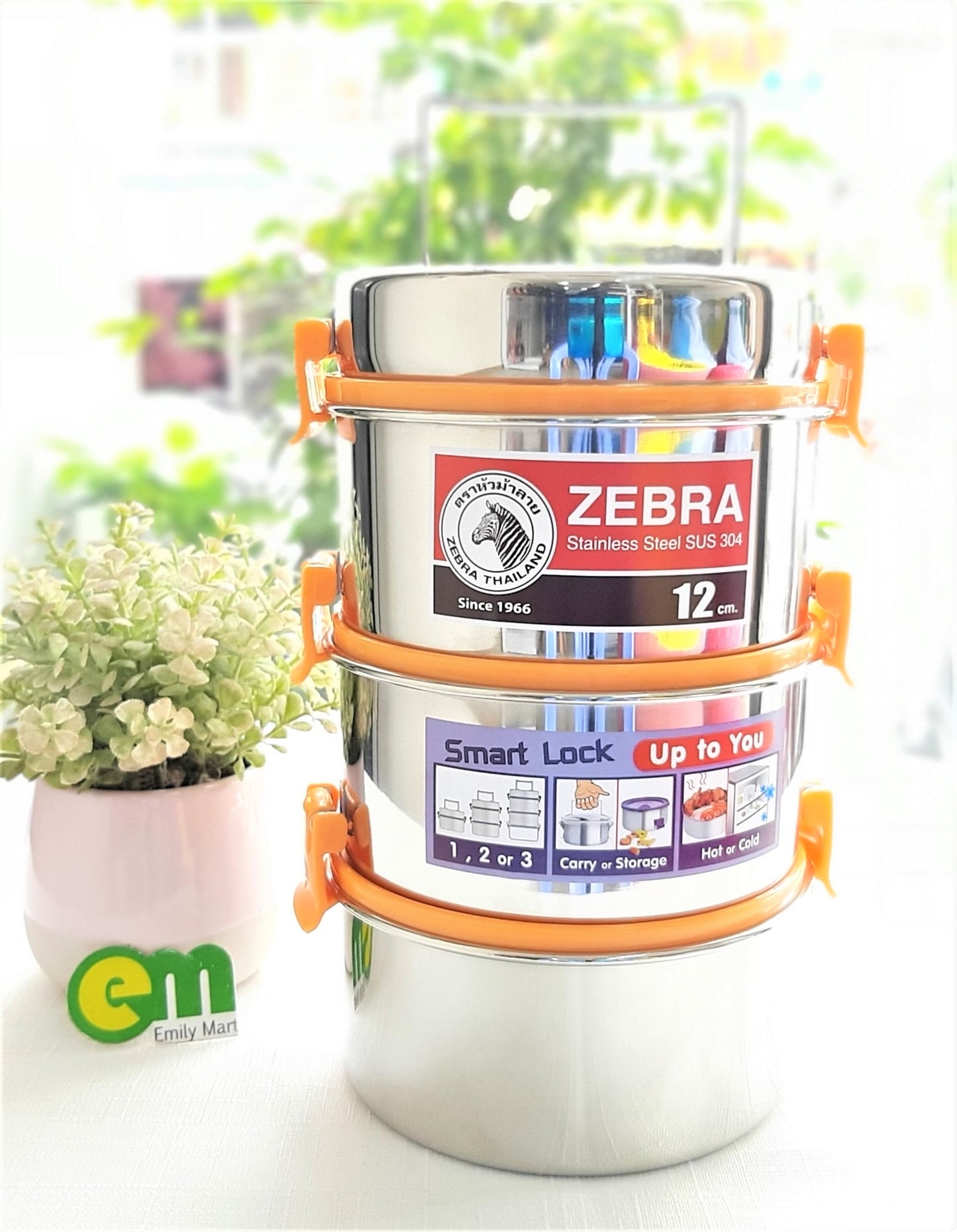 Camen 3 ngăn khóa thông minh  - ZEBRA THÁI LAN 🇹🇭🇹🇭🇹🇭