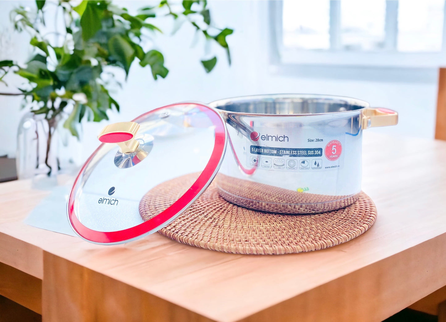 Nồi inox cao cấp Red Velvet siêu đẹp